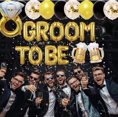 Bachelor Party Decorations for Men, Groom To Be Decorations, Groom To Be Sash…