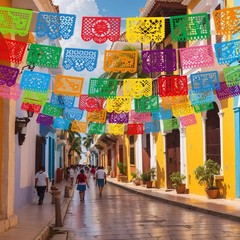 18 Pack Mexican Party Banner, 324FT Cinco De Mayo Decorations, 3 Styles Color…