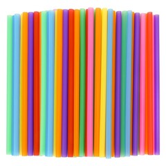 Tomnk 120 Pack Smoothie Straws, 10.3 Inches Straws Disposable, Milkshake Plas…