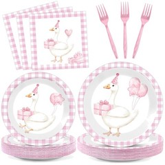 Pink 1st Birthday Party Decorations – Silly Goose Theme