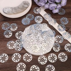 100pcs Glitter Disco Ball Table Confetti, Disco Theme Party Confetti for Bachelo