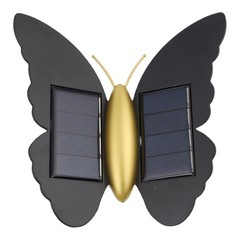 Solar Wall Light IP65 Waterproof with Unique Butterfly Design for Home Lighting