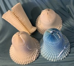 New Westminster Bells Tissue Honeycomb Decoration Various Sizes Lot of 4 Pieces