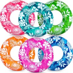 ShinyRelief 6 Pcs 42 Inch Pool Floats Tubes for Adults Large Inflatable Float…