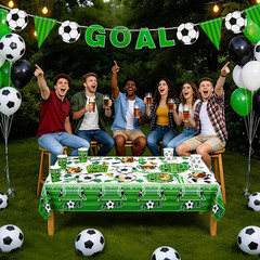 Soccer Party Decorations – Soccer Theme Birthday Party Decorations, 123PCS, Serv