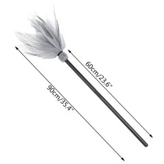 Halloween Witch Plastic Brooms Kids Flying Broomstick Cosplay Decoration Party