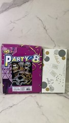 TNT 72 Pc Party For 8 – Hats, Streamers, Horns & 6 Pc Party Poppers Gold/Silver