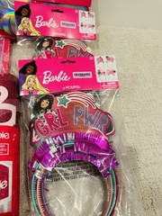 Barbie Malibu Party For 8 Centerpiece Banner Napkins Sash Headbands Runner Cloth