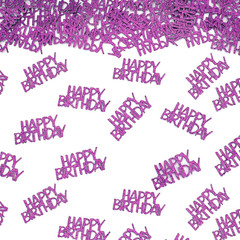 Black Happy Birthday Confetti Birthday Party Decorations Glitter Table Scatters