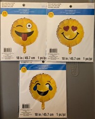 EMOJI BALLOONS – Foil Mylar Balloons – Birthday Party – YOU PICK – NEW