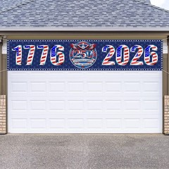 American 250th Banner for Independence Day, Memorial Day Decorations