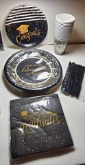 2024 Graduation Party Supplies Tableware Plates Cups Party Decorations Balloons