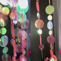 1meter Large Sequin Chain Shiny Decorative Strip Birthday Festival Party Pendant