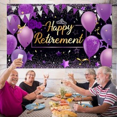 Retirement Party Decorations Extra Large Fabric Banner Photo Booth Backdrop