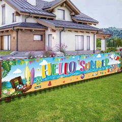 Large 118×20 Inch Polyester Banner – Ideal for Summer and Beach Parties