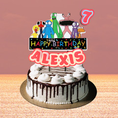 Rainbow Friends Party Supplies happy birthday centerpiece decoration cup plate