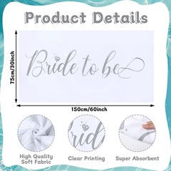 Bride Diamond Ring Pool Float & Towel Set Bachelorette Party Decorations Infl…