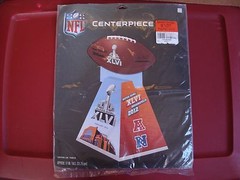 NFL Superbowl Table Centerpiece Decoration 2012 SuperBowl XLVI Indianapolis