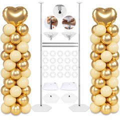 Upgraded Balloon Column Stand Kit, 7 Feet Height Adjustable Balloon Tower Pillar