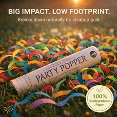 Clover Products Llc Clover Products 12 Confetti Cannons 6 Pack Multi-Colored