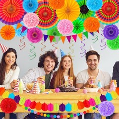35 PCS Cinco De Mayo Decorations, Fiesta Party Decorations Hispanic Heritage Mon