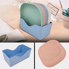Wheat Straw Plates,5.7inches Dinner Plates Set of 5.7 inches, Mixed color