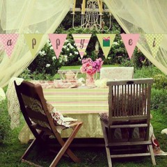 Bunting Happy Eid Banner Shabby Zee Chic Islamic Muslim Holiday Decoration