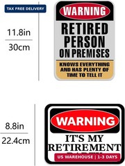 Happy Retirement Party Decorations – 9PCS Signs, Retirement Gifts for Women & Me