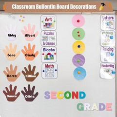 Paper Hand Cutouts Assorted Colors School Bulletin Board Decor Craft 200 PCS