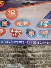 Nerf Football Cutouts Value Pack Assorted Party Decorations 12pc 2018 Hasbro
