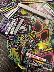 Awesome 80’s Party Swirl Decorating Kit Multi Color, Mixed Lot 75+ Huge Lot M