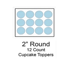 Engagement Edibles Images 12 Circles For Cookies Or Cupcakes, UNCUT She Said Yes