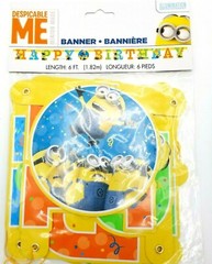 Despicable Me Minions Birthday Party Decorations Hats Tablecloth Banner Decor