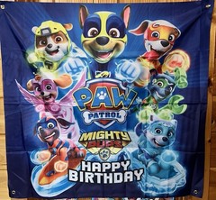 Paw Patrol Birthday Decoration BACKDROP Invitations Napkins Banners BIG HUGE LOT