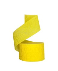 Red Gold Yellow Crepe Paper Streamers 2 Rolls Each Color USA-Made Party