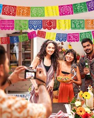 12 Pack Cinco De Mayo Banner, 216 FT Fiesta Banner Mexican Party Decorations