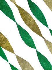 Gold Metallic Crepe Paper Streamers, 2 Rolls Made in USA