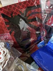 Spiderman Party Set, 10 People, Decor, Tableware, Favors, Cake Decor Open Box