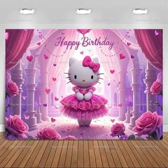 210x150cm Hello Kitty Backdrop