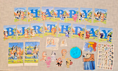 Bluey Party Supplies Birthday Decor Backdrop Banner Balloon Toppers US Seller!