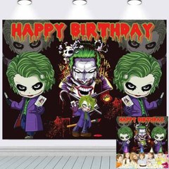 Joker Party Supplies Party Decoration Backdrop Banner Background Vinyl 7x5ft