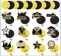 36 Pieces Graduation Decorations – Graduation Hanging Swirl Congrats