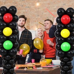 Traffic Light Balloon Column Stand Kit 2 Sets,Adjustable Metal Tubes with 148…