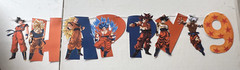 Dragon Ball Z PERSONALIZED BANNER, HAPPY BIRTHDAY BANNER, PARTY SUPPLIES