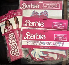 Barbie Birthday Party Decorations Lot 2 Sashes 2 Banner 1 Centerpiece 5 piece