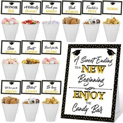 25 Pcs Graduation Candy Buffet Party Decoration Graduation Table Candy Bar Sn…
