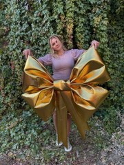 Gold Bow Christmas Holiday Christmas Wedding Décor Luxury Party Decorations