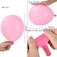 400 Pack Rainbow Balloons 12 Inch Assorted Colors Latex Multicolor Balloon 12…