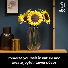 LEGO 11502 Botanicals Sunflower Bouquet – Faux Sunflowers & Eucalyptus Stems
