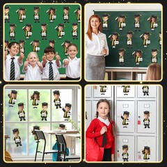 50 Set Graduation Hat Gown Cutout Bulletin Board Decorations Black Gold